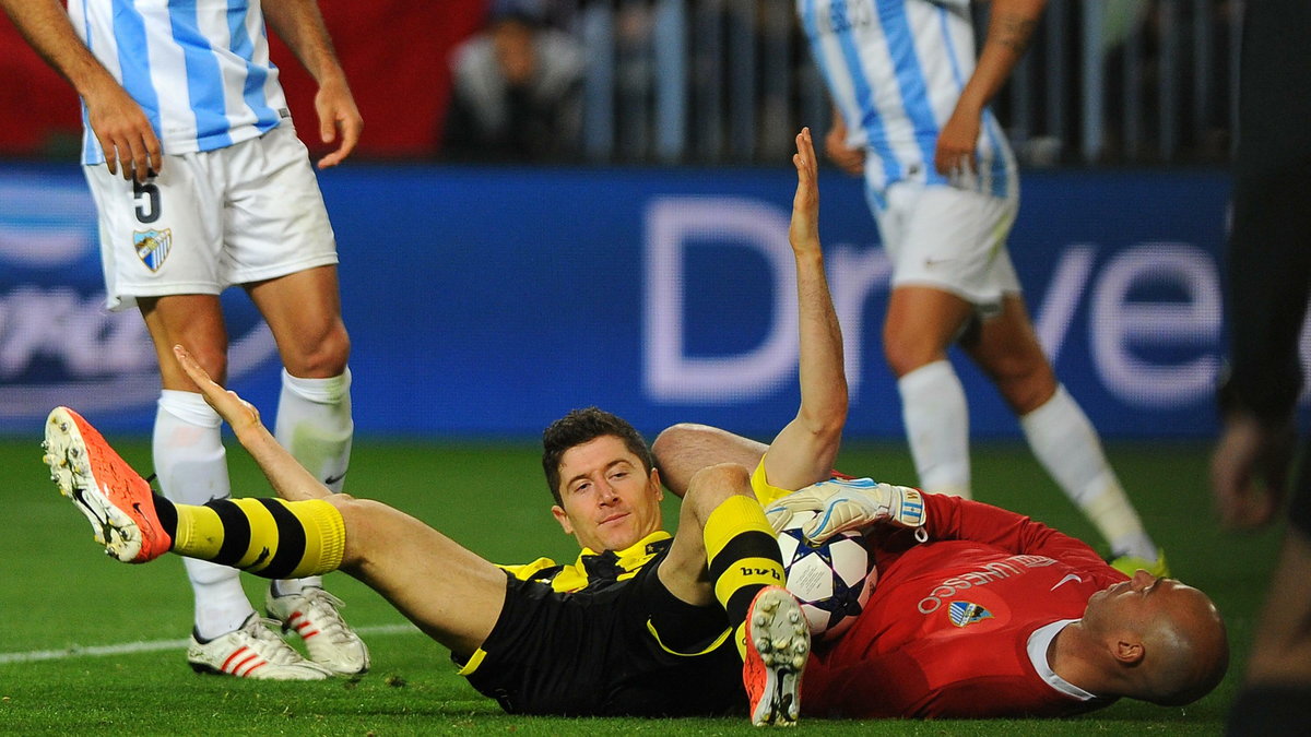 Robert Lewandowski i Willy Caballero