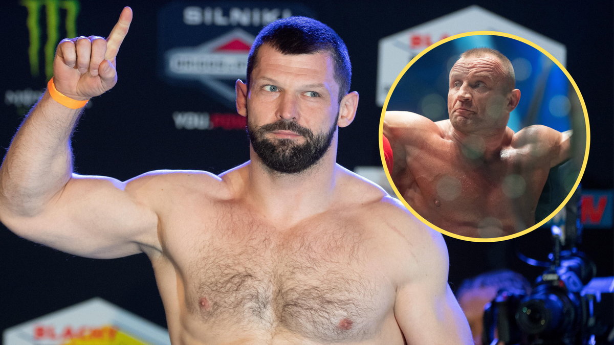 Szymon Kołecki i Mariusz Pudzianowski (w kółku)