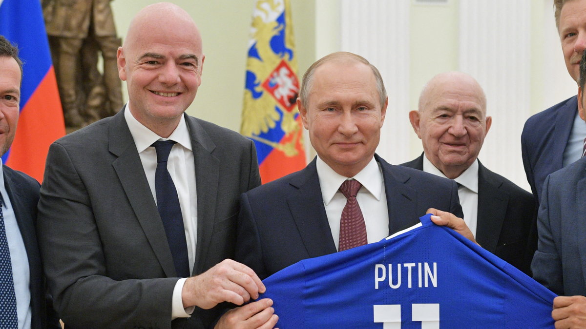 Gianni Infantino i Władimir Putin