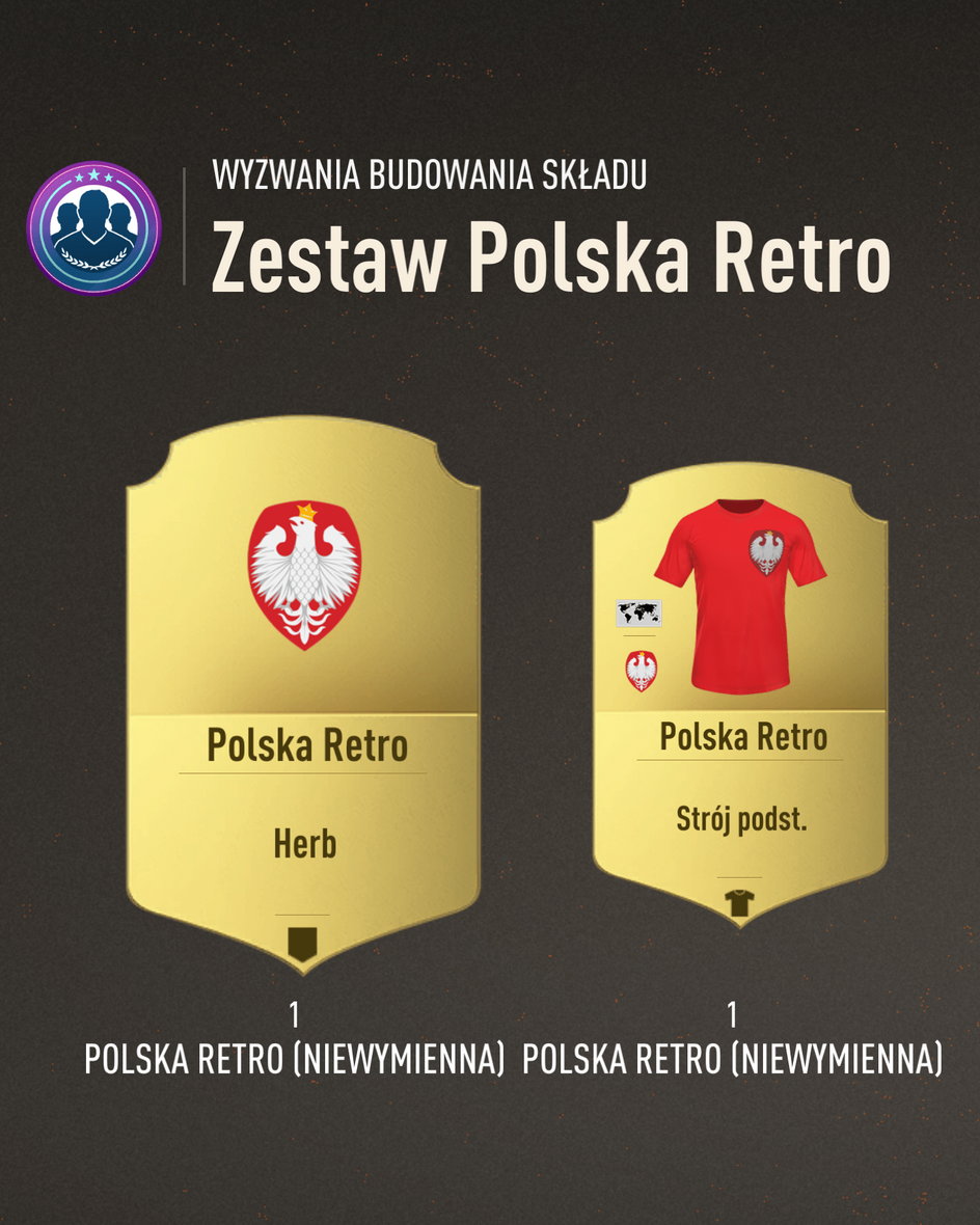 Retro stroje i herb reprezentacji Polski w FIFA 23