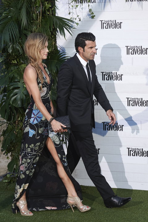 Luis Figo z żoną Helen Svedin