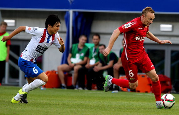 BIELSKO BIAŁA EKSTRAKLASA PODBESKIDZIE LECHIA GDAŃSK ( Kohei Kato Sebastian Mila )