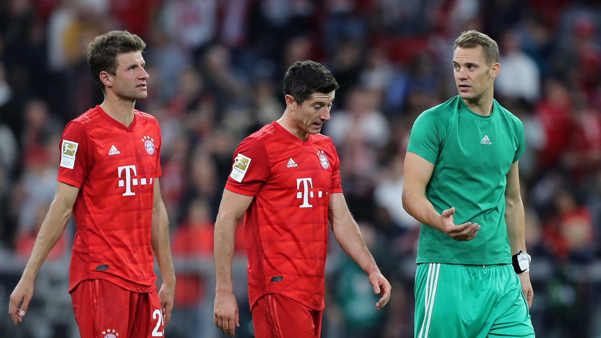 Thomas Mueller, Robert Lewandowski i Manuel Neuer (zdj. z 2019 r.)