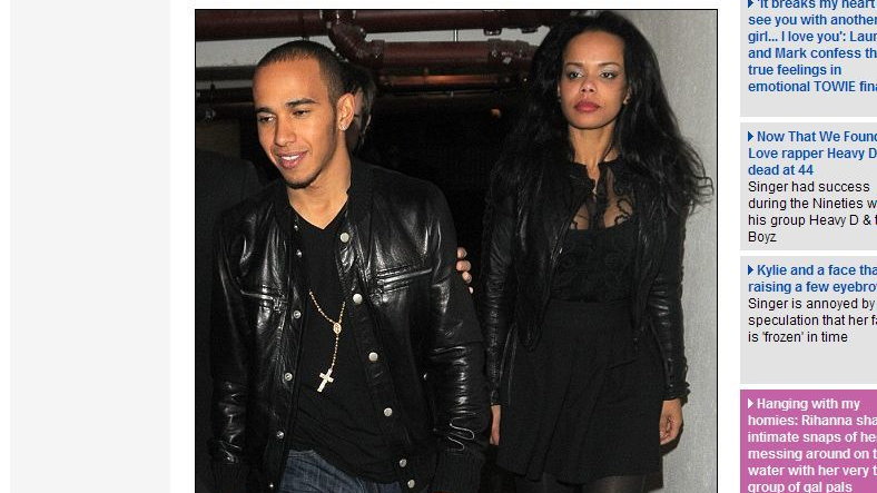 Phreeda Sharp i Lewis Hamilton