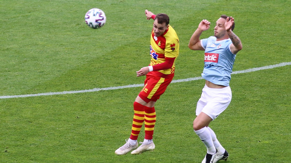 Pilka nozna. PKO Ekstraklasa. Jagiellonia Bialystok - Piast Gliwice. 14.06.2020