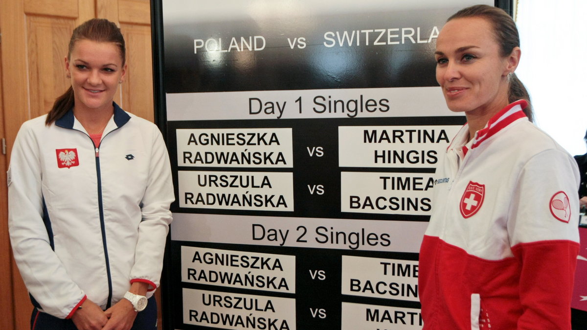 Agnieszka Radwańska i Martina Hingis