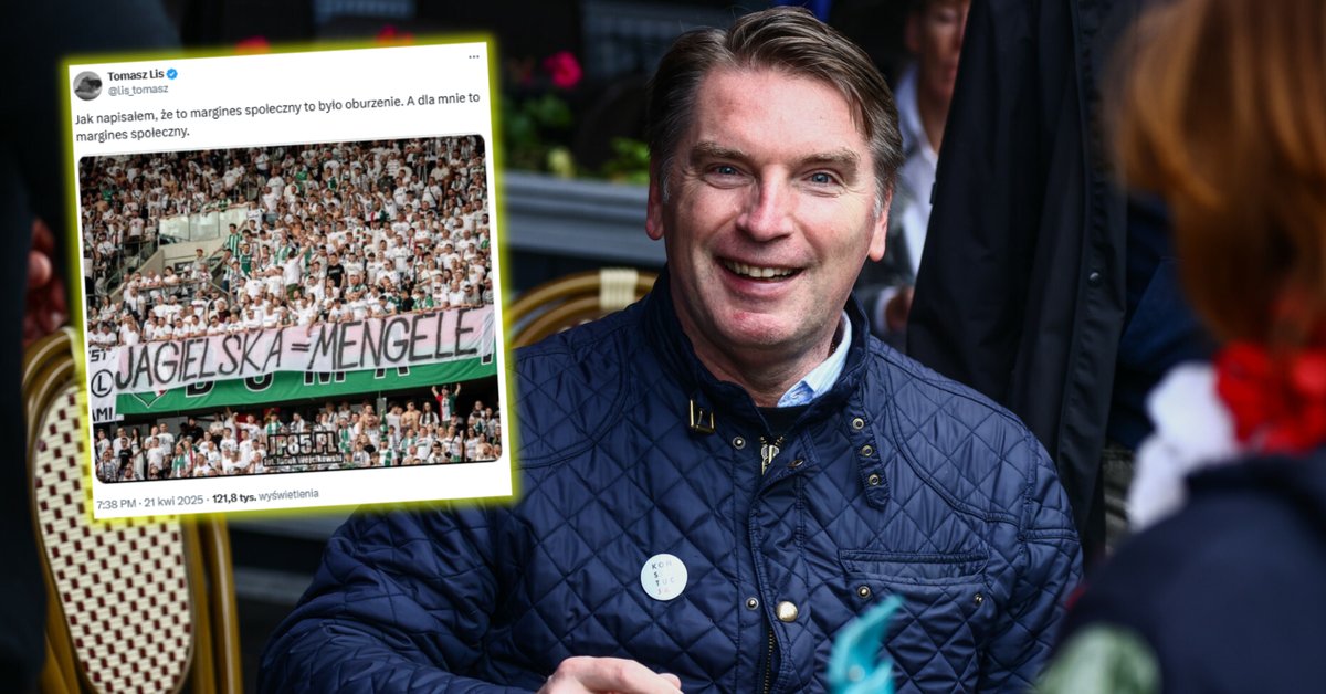 Tomasz Lis zobaczył, co zrobili fani Legii Warszawa. I tak ich podsumował