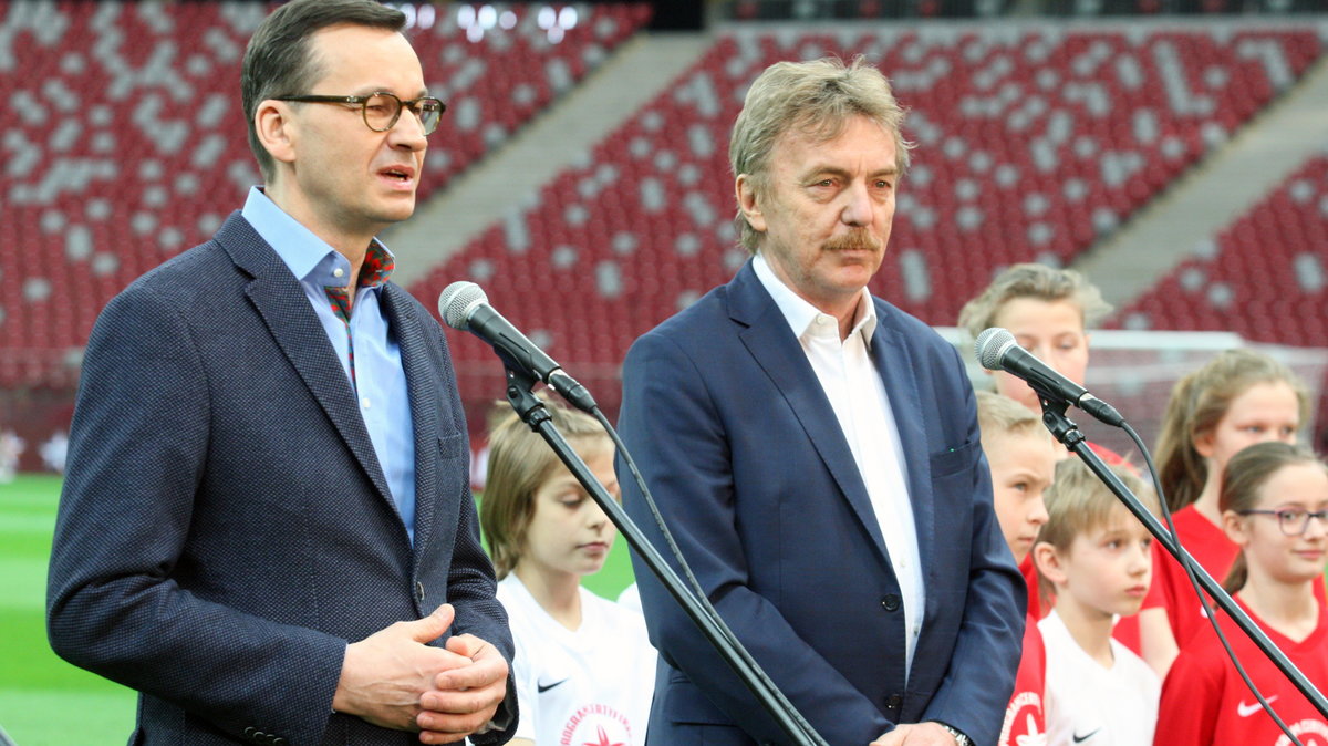 Mateusz Morawiecki i Zbigniew Boniek