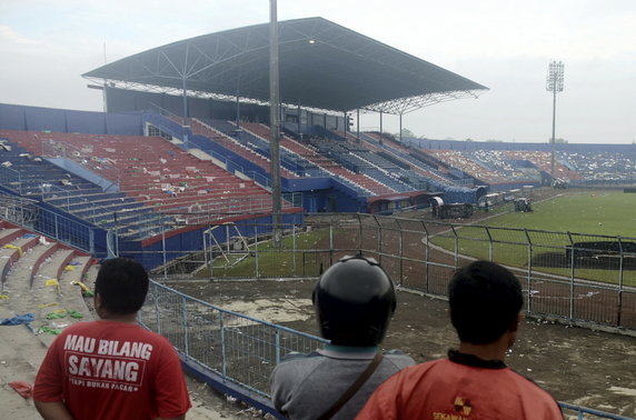 Stadion w Malang dzień po tragedii