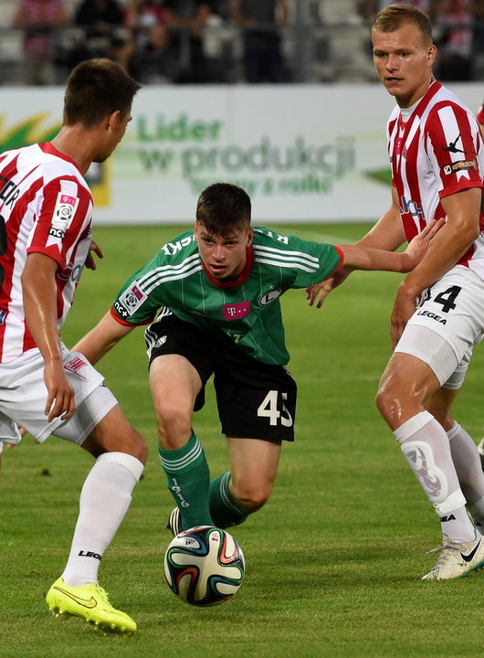 PIŁKA NOŻNA LIGA POLSKA CRACOVIA KRAKÓW LEGIA WARSZAWA (Łukasz Zejdler Damian Dąbrowski Adam Ryczkowski)