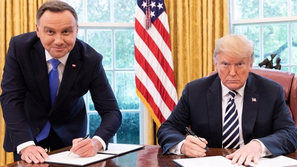 Andrzej Duda i Donald Trump