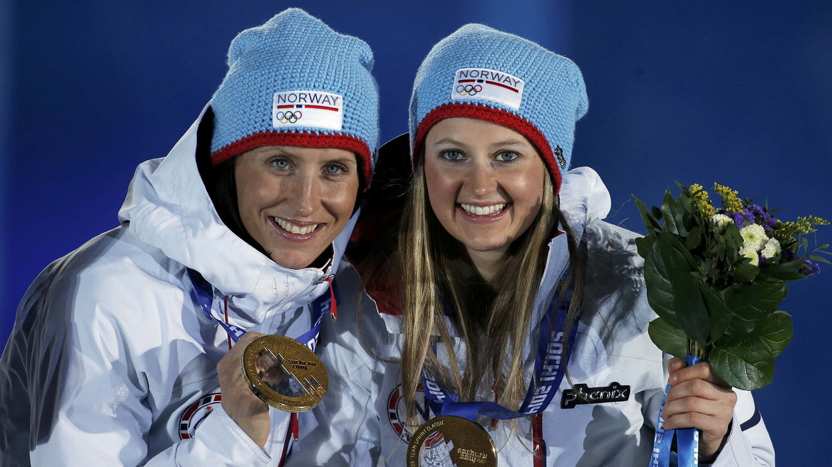 Marit Bjoergen i Ingvild Flugstad Oestberg