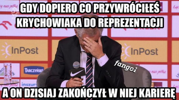 Grzegorz Krychowiak żegna się z reprezentacją Polski. Memy po decyzji piłkarza