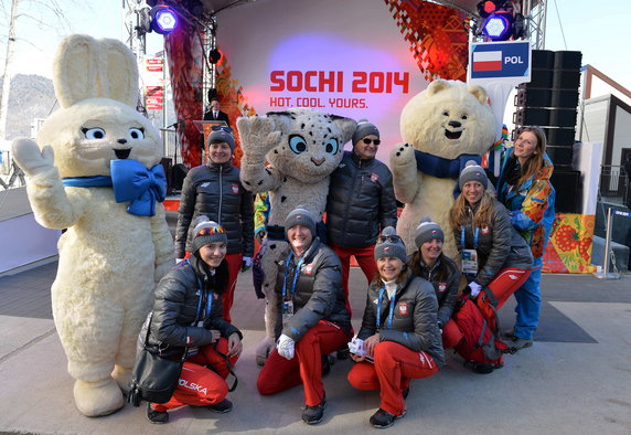 Powitanie polskich olimpijczyków w Soczi