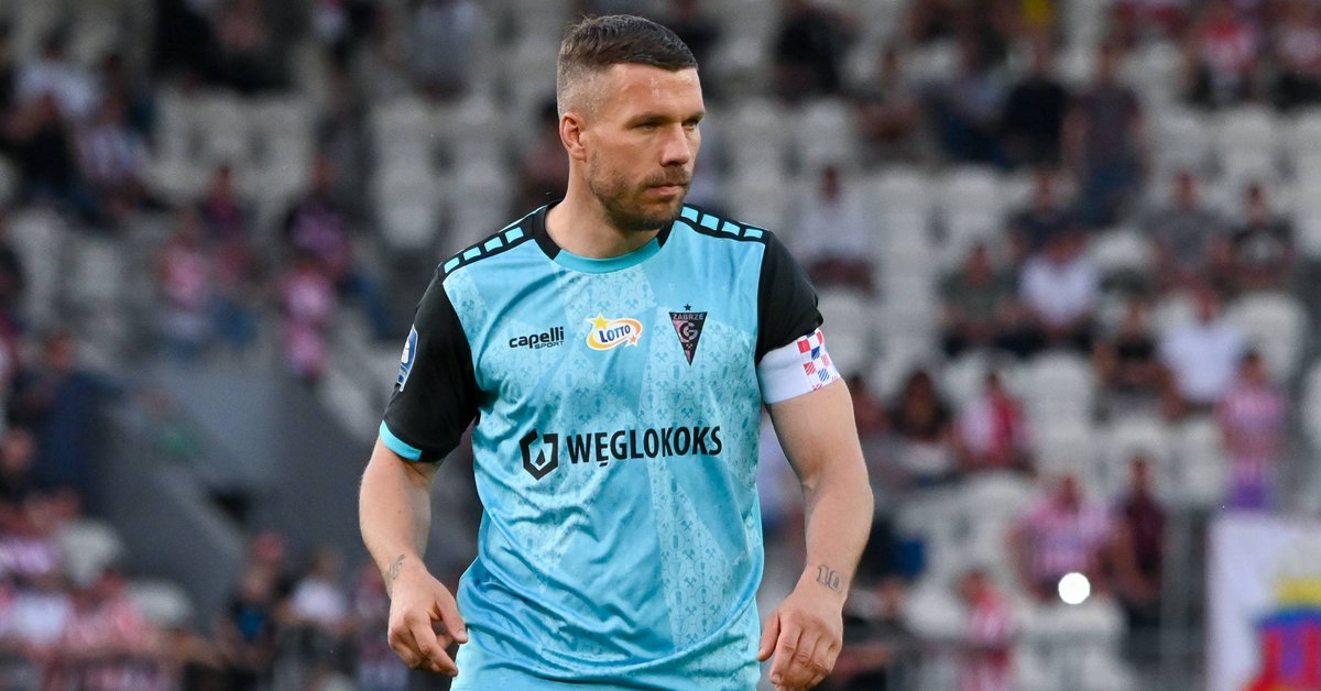 Lukas Podolski set off a bomb.  The world star was one step away from Górnik Zabrze