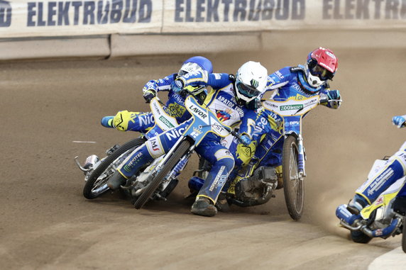 Nicki Pedersen, Jack Holder, Kenneth Bjerre - upadek