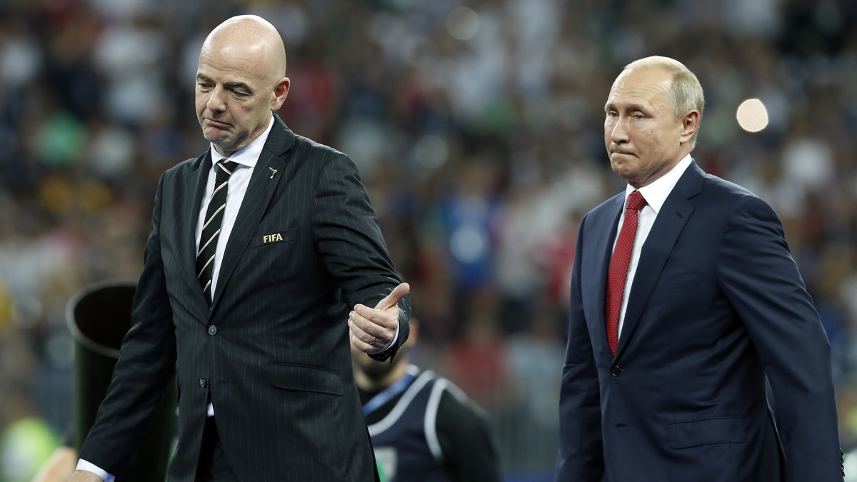 Gianni Infantino i Władimir Putin