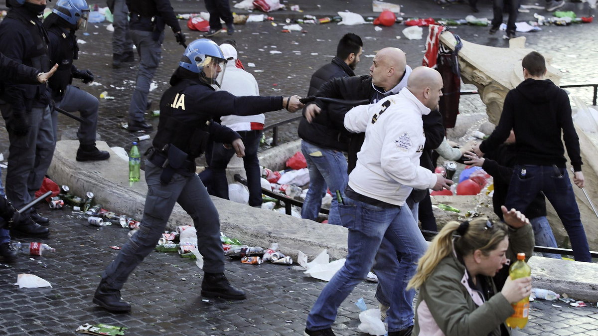 Kibole Feyenoordu w Rzymie
