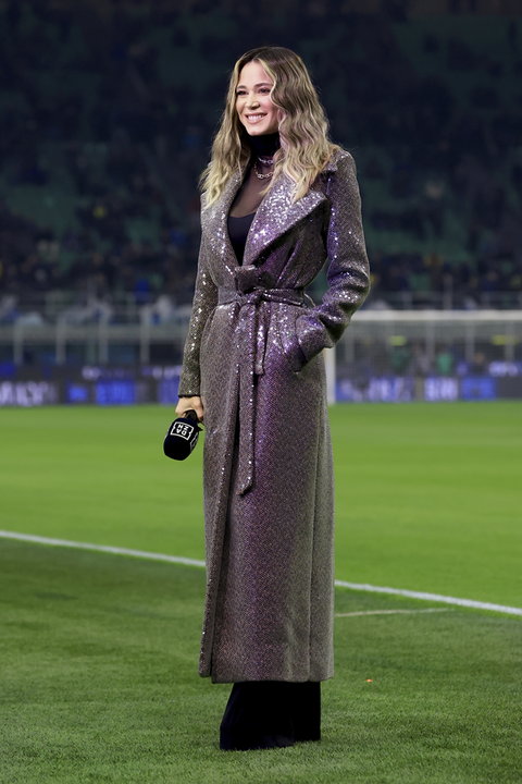 Diletta Leotta na meczu Inter Mediolan - Juventus