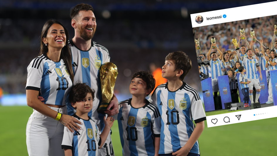 Leo Messi z rodziną (screen: Instagram/leomessi)