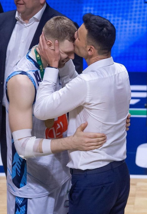 Igor Milicić i Michał Sokołowski po finale Pucharu Włoch
