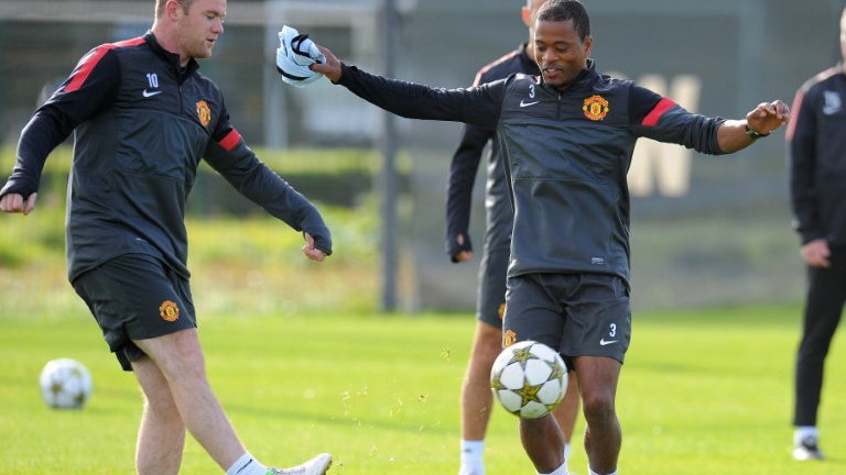 Wayne Rooney i Patrice Evra