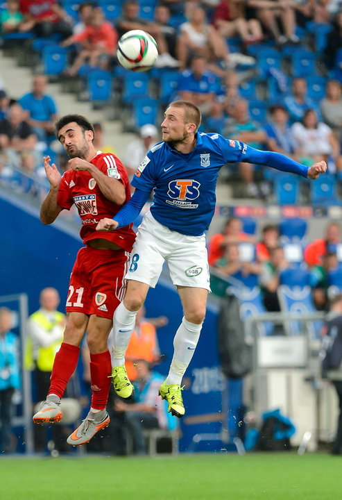 PIŁKA NOŻNA LIGA POLSKA LECH POZNAŃ PIAST GLIWICE (Gerard Badia Szymon Pawłowski)