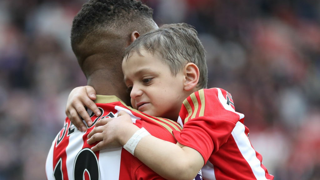 Bradley Lowery i Jermain Defoe