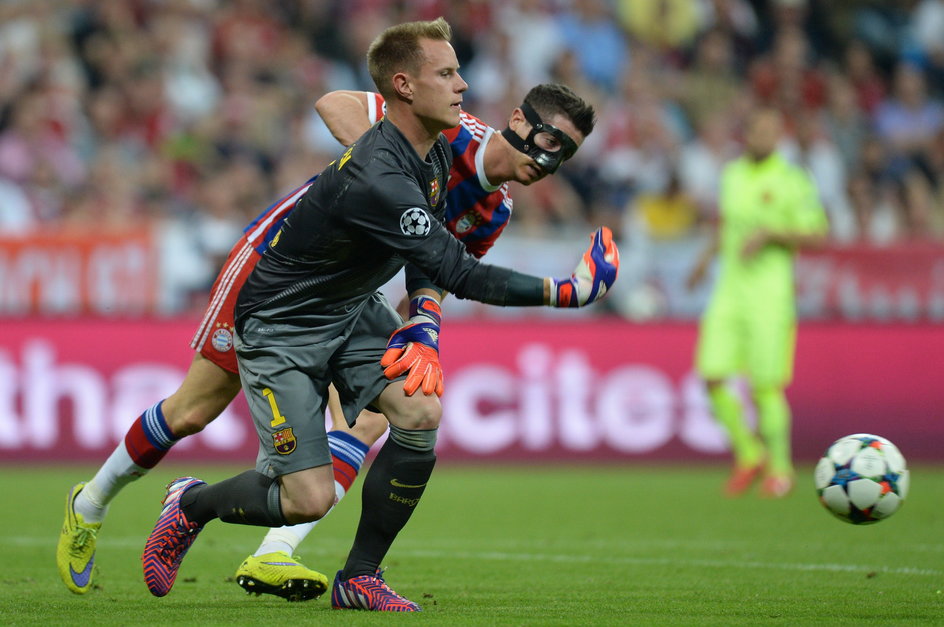 Marc-Andre ter Stegen i Robert Lewandowski