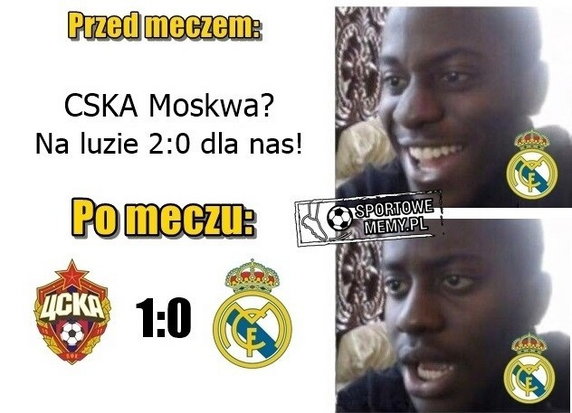 Memy po meczu CSKA Moskwa - Real Madryt