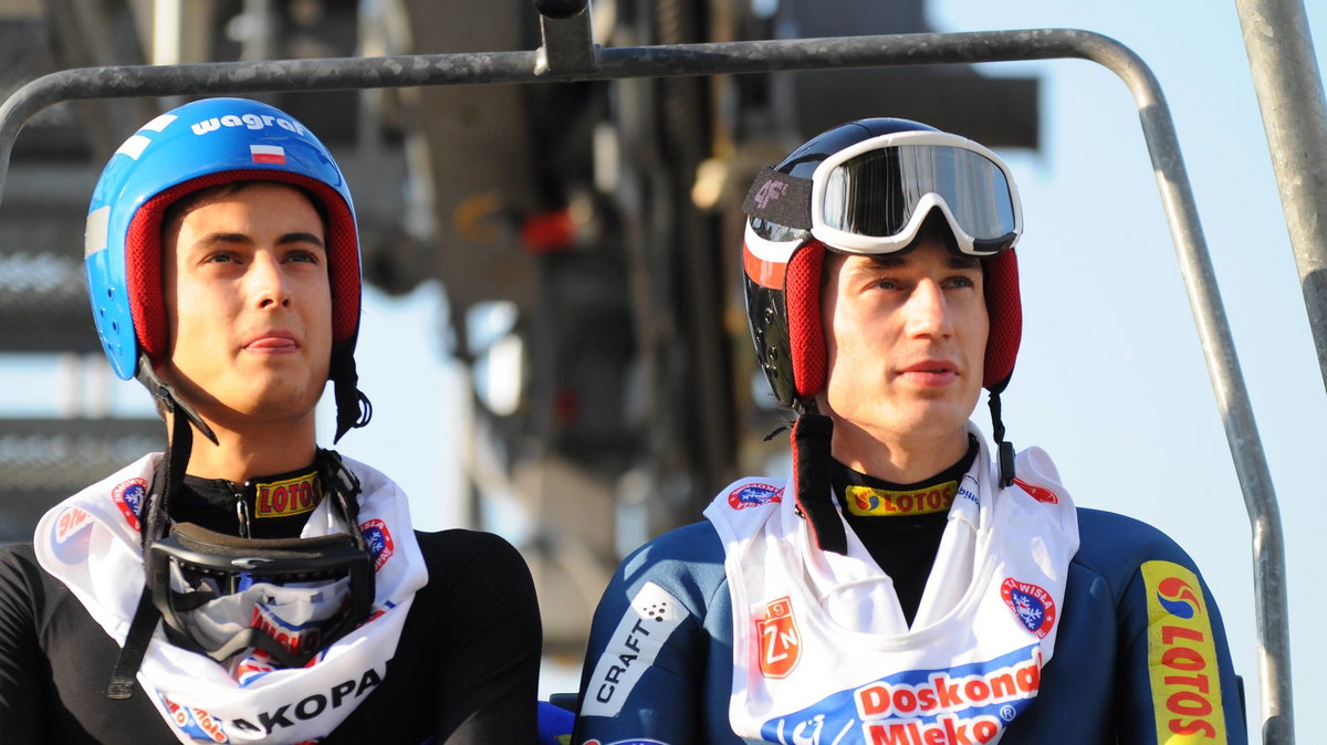 Kamil Stoch (po prawej) i Maciej Kot