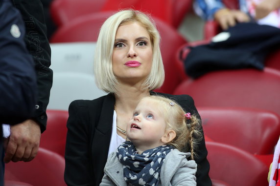 Dominika Grosicka z córką Mają