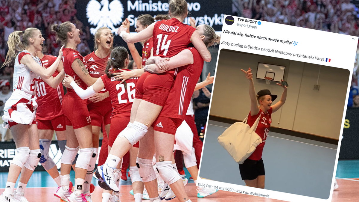 Polskie siatkarki świętowały awans na igrzyska olimpijskie (x.com/sport_tvppl)