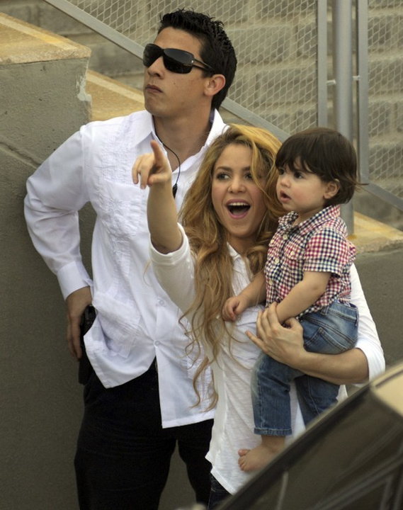 Shakira z synem Milanem