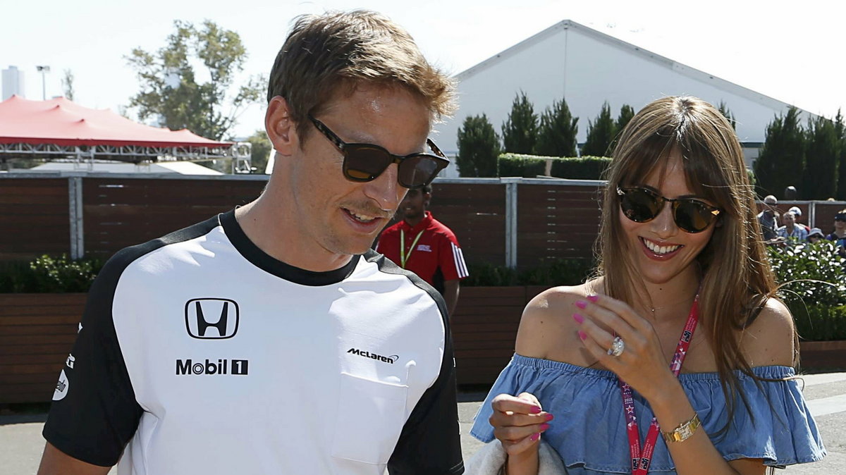 Jenson Button z żoną Jessicą
