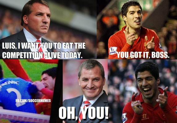 Luis Suarez memy po meczu Liverpool - Chelsea