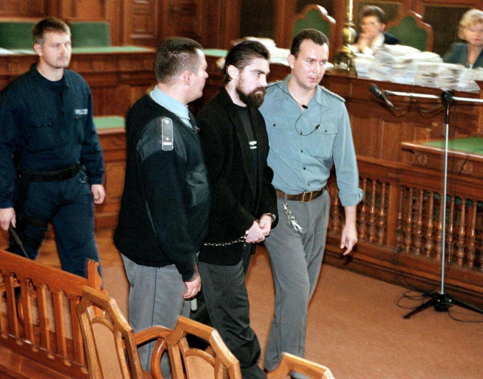 Attila Ambrus podczas sądowej rozprawy
