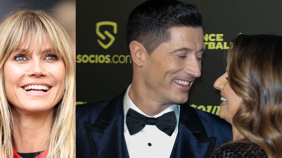 Heidi Klum, Robert Lewandowski, Anna Lewandowska