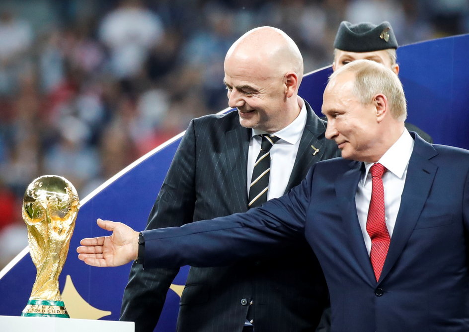 Gianni Infantino i Władimir Putin