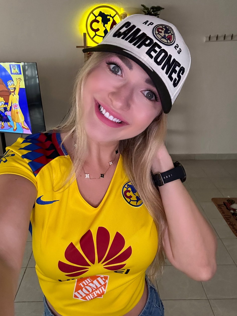 Joanna Burkat - wierna kibicka Club America