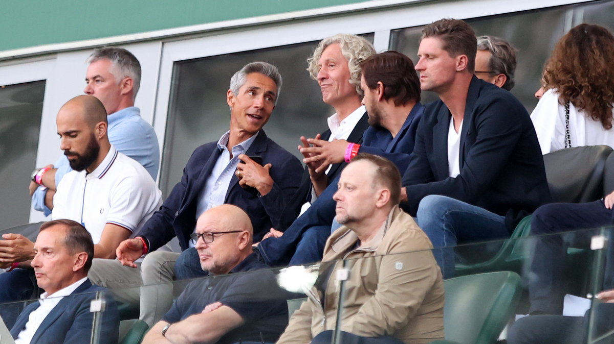 Paulo Sousa na trybunach stadionu Legii Warszawa