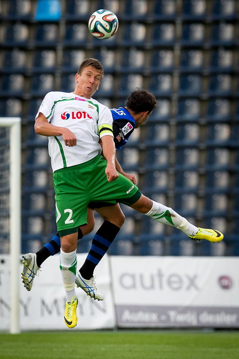 PIŁKA NOŻNA LIGA POLSKA ZAWISZA BYDGOSZCZ LECHIA GDAŃSK  (Rafał Janicki Rafael Porcellis)