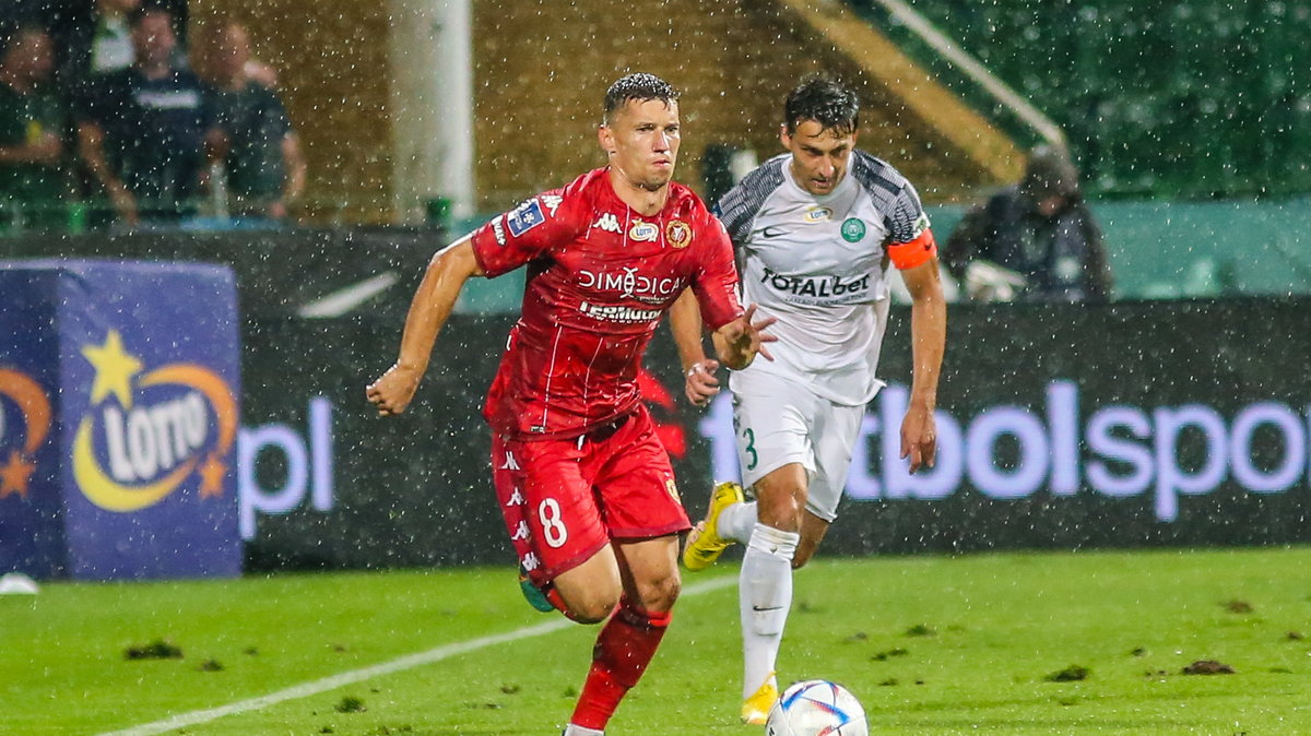 Karol Danielak i Jakub Kiełb (Warta - Widzew)