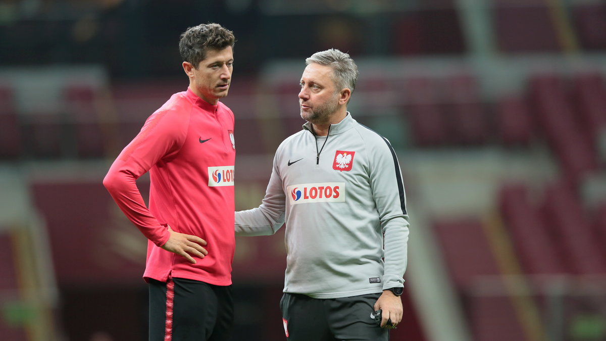 Jerzy Brzeczek i Robert Lewandowski