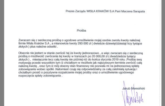 Pismo Jakuba Meresińskiego