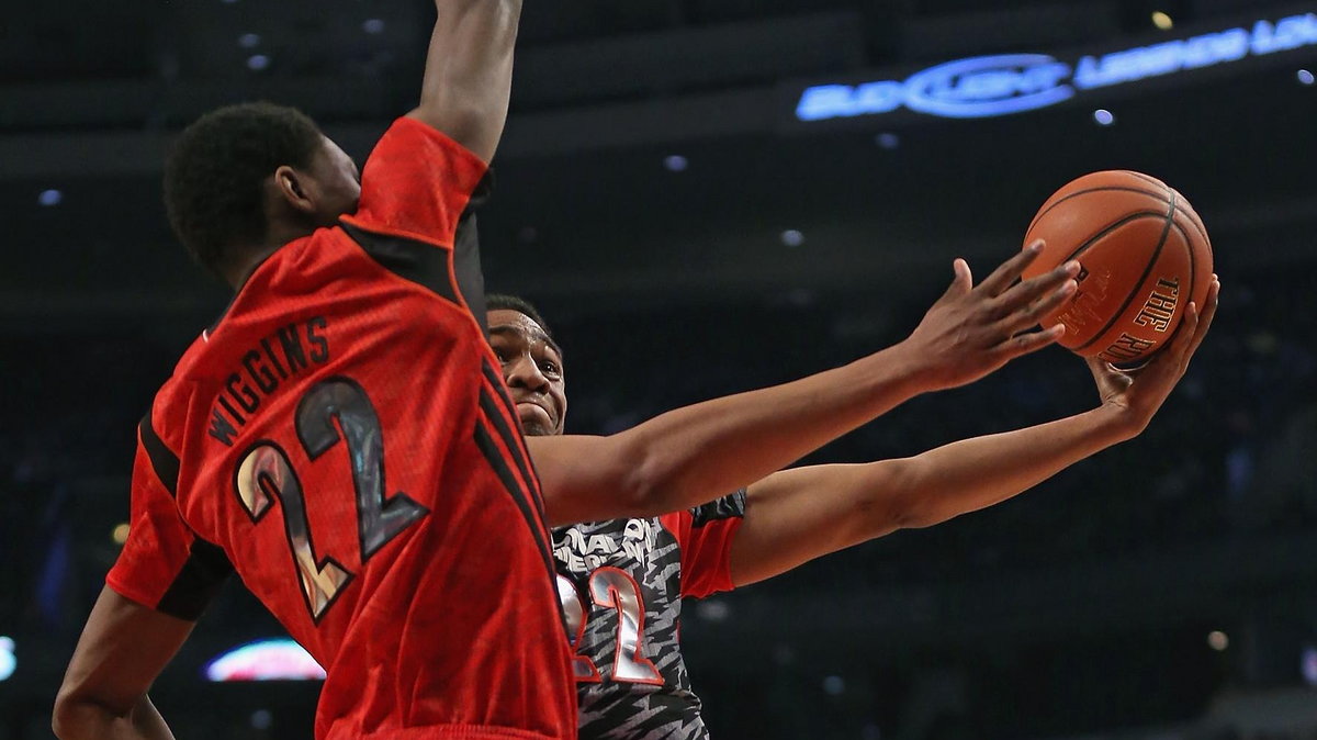 Pojedynek przed draftem 2014: Andrew Wiggins (z lewej) kontra Jabari Parker 