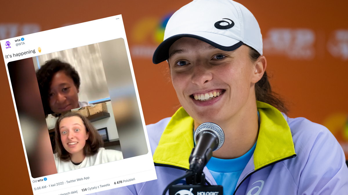 Iga Świątek i Noami Osaka nie gustują w tych samych smakach lodów (twitter.com/WTA)