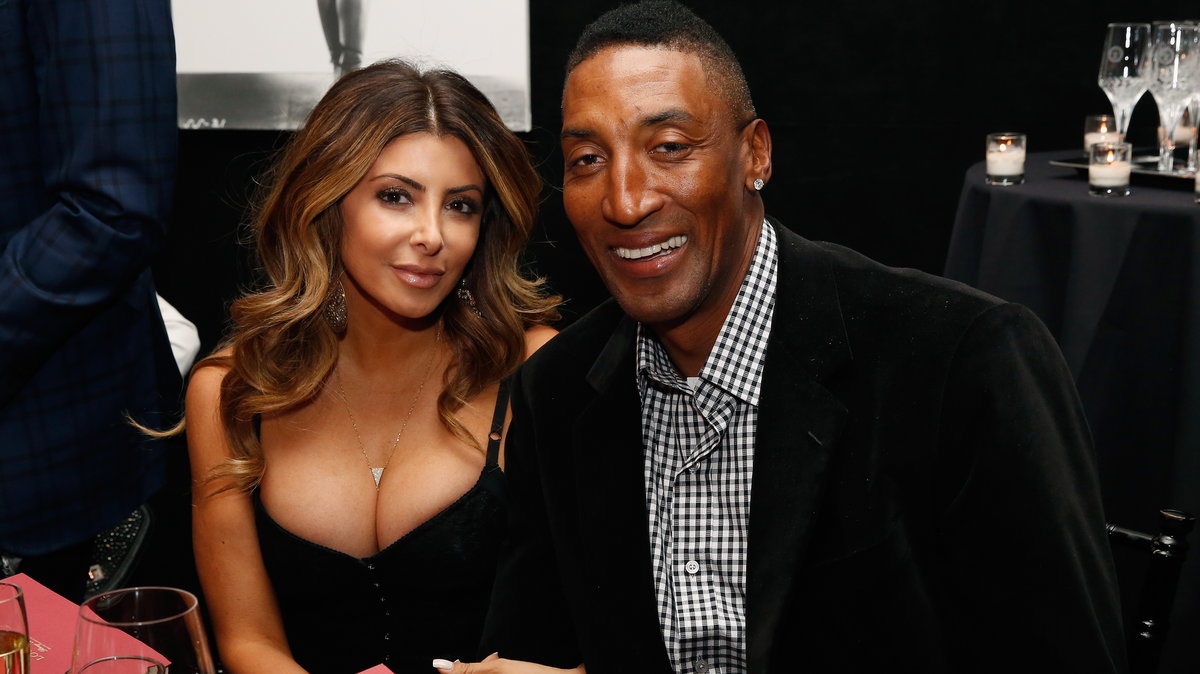 Scottie Pippen z żoną Larsą