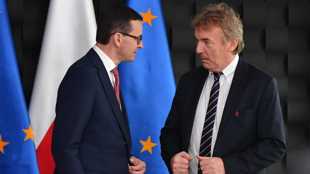 Mateusz Morawiecki i Zbigniew Boniek