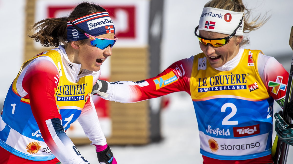 Therese Johaug i Ingvild Flugstad Oestberg